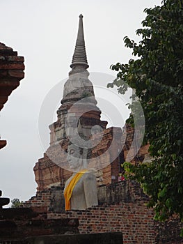 Ayutthaya Buddha and Wat, Thailand photo